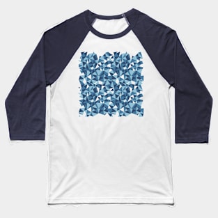 Abstract Blues Repeat Baseball T-Shirt